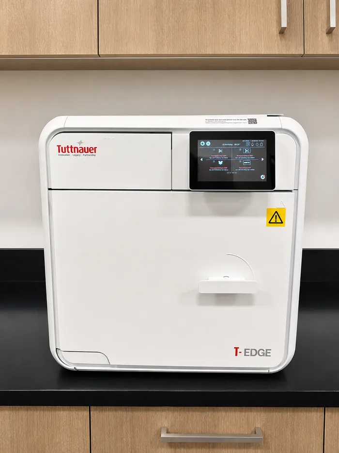 Tuttnauer T-Edge autoclave sterilizer install in a dental office, Orange County