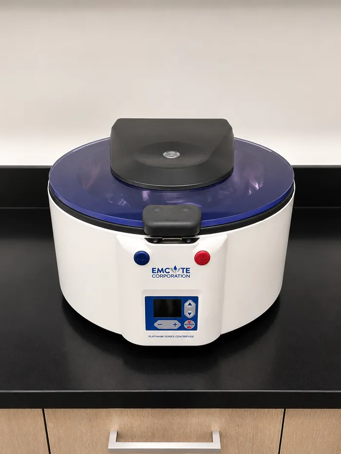 Emcyte Platinum Series centrifuge service for dental sterilization center, Orange County