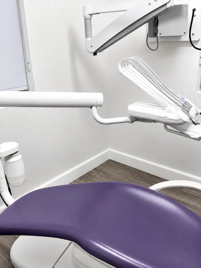 Dental operatory chair, delivery arm, light and microscope install, Orange County dental office